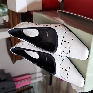 NICKELS SOFT WHITE DESIGNER HEELS